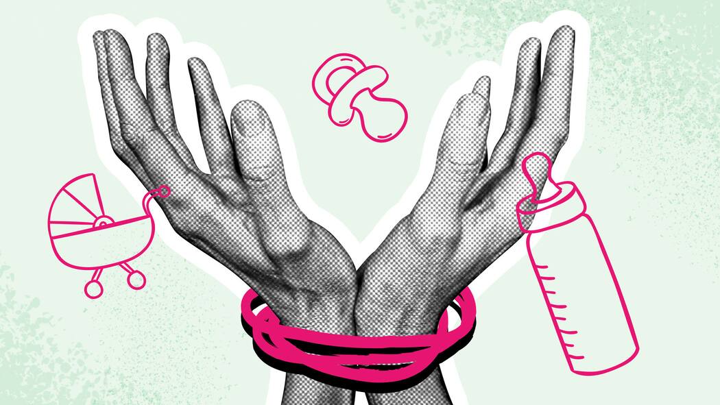 Was tut die Schweiz gegen Menschenhandel? Was tut die Schweiz gegen Menschenhandel? Illustration von gebundenen Händen