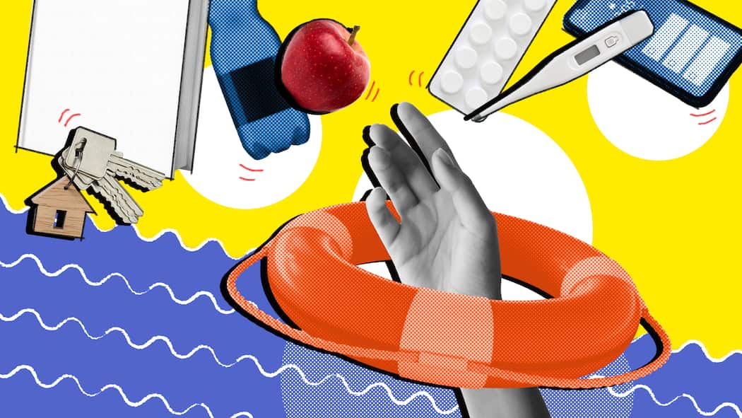 Diese Kosten übernimmt die Sozialhilfe Eine illustrierte Hand greift durch einen Rettungsring, über dem sich mehrere Gegenstände wie Apfel, Hausschlüssel oder Medikamente befinden. Wer in der Schweiz auf Sozialhilfe angewiesen ist, sieht sich mit unzähligen Gesetzen und Vorschriften konfrontiert. Das müssen Sie wissen, wenn Sie Sozialhilfe beantragen müssen.