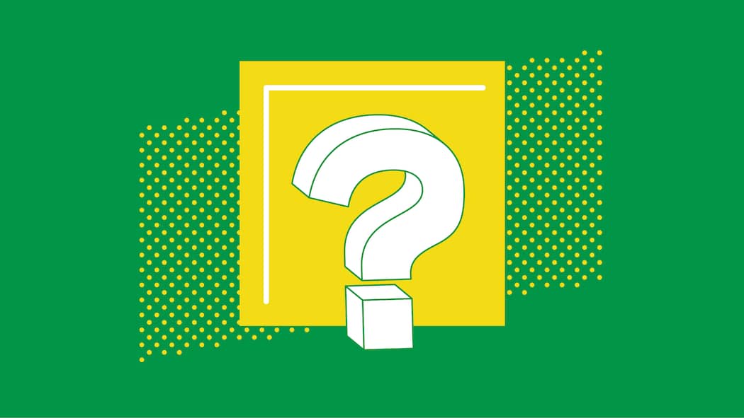 Betrunken auf dem Velo – was droht mir? Fragezeichen vor grün-gelbem Hintergrund - Ich habe geerbt, Schulden waren mir keine bekannt. Doch nun kommen Rückforderungen, und vom Geld ist nichts mehr übrig. Kann das sein