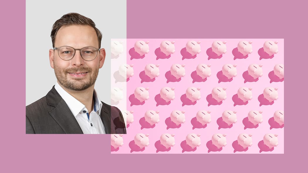 «Zum Sparen kann man sich selbst austricksen» Mehrere pinke Sparschweine vor einem rosa Hintergrund. Konsumforscher Sven Feurer verrät im Interview mit dem Beobachter seine Spartricks und wie man es schafft, ohne zu verzichten weniger Geld auszugeben.
