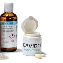 Das Geschäft mit den Covid-Wundermitteln Abbildung von Chlordioxid, Zeolith und David19-Pastillen.