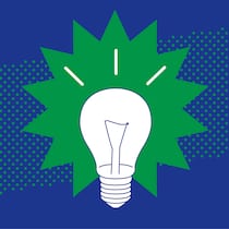 Arbeiten trotz Krankschreibung – das gilt! Eine Glühbirne leuchtet in grüner Farbe vor einem blauen Hintergrund - Im Beobachter-Format «Hesch gwüsst» lernen Sie auf überraschende Weise, wie Sie Geld, Zeit und Nerven sparen, um administrative Angelegenheiten schnell und einfach zu erledigen.