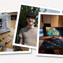 Händler verschrottet PC – Gamer verliert alle Daten Collage zum Thema AKTUA_Digitec erstellt am 1. JuliDigitec vernichtet Computer. v.l.n.r.- Boostbox Computer neu- Leon van Steijn- Der PC ist ein Gaming-Computer mit zwei Bildschirmen und auffälligem Plexglasgehäuse mit farbiger Beleuchtung