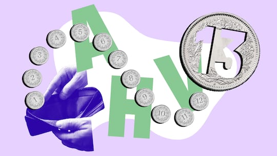 Münzen purzeln in ein Portemonnaie - Ab 2026 erhalten Pensionierte die AHV neu 13-mal. Sie haben Fragen? Der Beobachter hat die Antworten. Ein Punkt ist allerdings noch ungeklärt