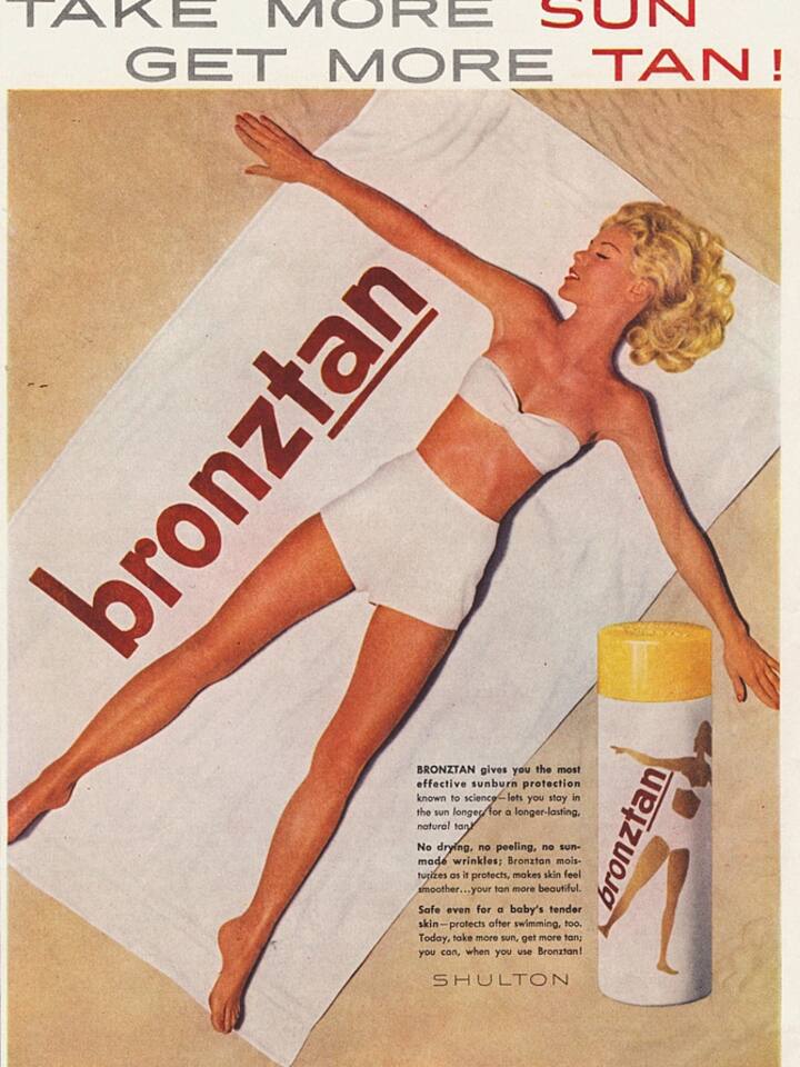 Werbung für Bronztan