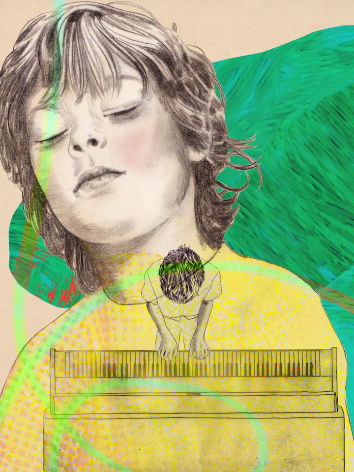 Illustration: Zehnjähriger beim Klavierunterricht – soll er verzichten müssen, weil zu wenig Geld da ist? SOS Beobachter Kinder – die vergessenen Armen In der reichen Schweiz leben um die 100’000 Kinder und Jugendliche in Armut. Sie werden dadurch ausgegrenzt. Die Stiftung SOS Beobachter kann Brücken bauen.