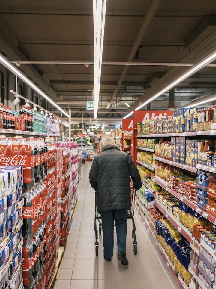 Der Preisvergleich zeigt: Denner ist teurer als Coop Kunde in einer Denner-Filiale - Die Detailhändler schenken sich nichts im Kampf um tiefere Preise. Wenn einer die Preise senkt, ziehen andere nach. Erstaunlich oft bleibt Denner aber am teuersten